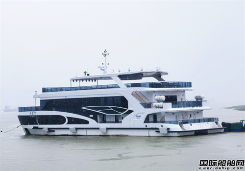 全國首艘海上運(yùn)營純電動推進(jìn)旅游客船完工
